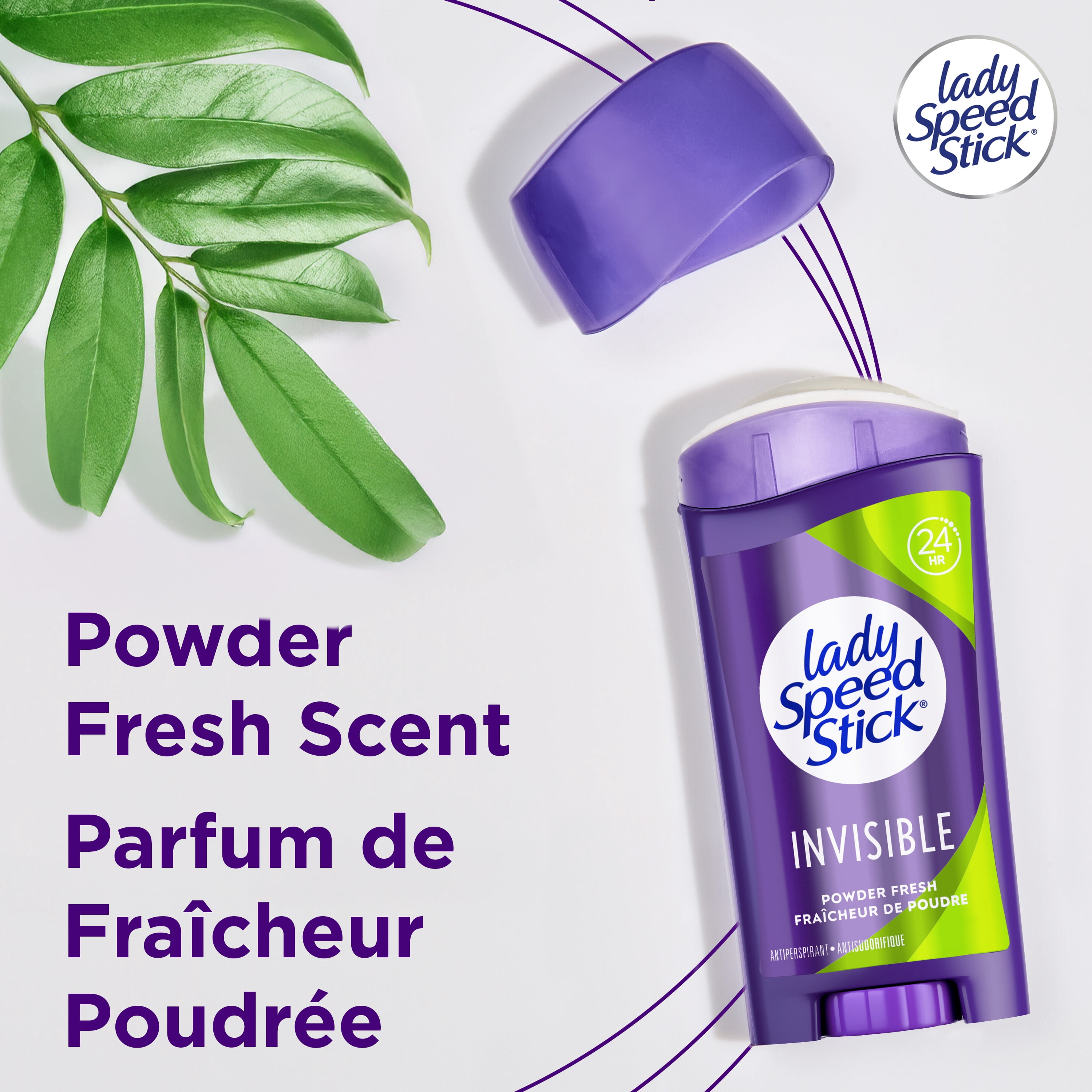 Déodorant antisudorifique Lady Speed Stick, parfum Fraîcheur de poudre, 70 g (lot de 2)