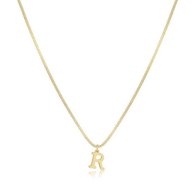 RXIRUCGD Collier Initial Ajoute une Pièce à Votre Look Quotidien Collier Délicat pour Femmes