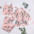 thumbnail image 2 of Fgnfyis Ensemble de Détente pour Femmes 3 Pcs à Manches Longues avec Shorts et Bretelles Pyjama Ensembles de Pyjama pour Femmes Jaune G, 2 of 9