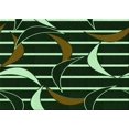 thumbnail image 1 of Ahgly Tapis Rectangulaire Lavable en Machine Vert Transitionnel, 5 Pieds x 8 Pieds, 1 of 7