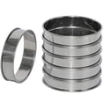 thumbnail image 1 of ​​Piwvid 6 Pack Stainless Steel Crumpet Rings, 4 Inch Double Rolled English Style Round Molds for Pancakes, Baking Breakfast Pastries or Homemade Crumpets​​, 1 of 6
