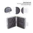 thumbnail image 4 of 8 Slots Memory Card Case for 4 SD/SDHC/SDXC Cards and 4 Micro SD/TF Cards,Anti-Dust Crush Resistance,SD Card Case Small Micro SD Holder with Chain (Gray), 4 of 4