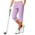 thumbnail image 2 of Timegard Womens Capri Pants Stretch High Waist Button Pull on Work Business Casual Pants for Summer with Pockets, 2 of 8