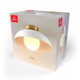 thumbnail image 3 of 1-Light Matte White Flush Mount Ceiling Light with White Opal Glass Shade, 3 of 9
