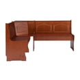 thumbnail image 3 of Linon Chelsea Unité d'Angle de Coin-Repas en Bois, Fini Noyer Brun, avec Rangement sous le Banc, (Ensemble de 1), 3 of 12
