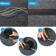 thumbnail image 3 of Home Office Hotel Floor Computer Laptop Cable Cover Tablet Charging Wires Nylon Protector Organizer Reusable Cables Management Floor Type 3 Meters, 3 of 7