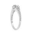thumbnail image 3 of Bague de Fiançailles en Diamant Halo Coussin Taille Ronde 1,00 CT, 3 of 3