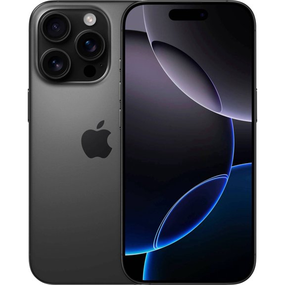 Remis à Neuf Apple iPhone 16 Pro Max A3084 - eSIM Seulement - (Déverrouillé Entièrement) 512 Go Titane Noir (Grade A+)