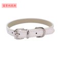 thumbnail image 1 of Collier pour Chien Doux avec Sangle pour Petit Chiot Chaton Fond en Peluche Riche : Blanc XXXS 25*1.0CM, 1 of 8