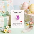 thumbnail image 4 of Cheapark English Encouragement Bunny Pocket Card Desktop Decorative with Inspirational Blessings for Home Office Spring Gift, 4 of 6