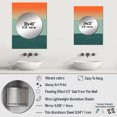 thumbnail image 4 of Designart "Minimalistic Solitary Landscape VI" Minimalism Mirror Wall Decor - Modern Orange Abstract Large Printed Mirror Wall Decor For Bedroom - 32" x 24" Inch, 4 of 5