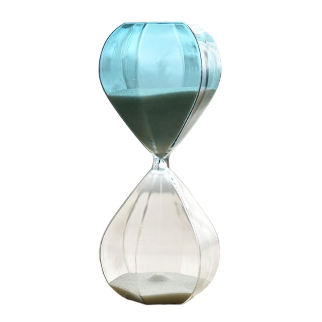 GROWTH TANK Ornament Novelty Glass Hourglass Timepiece Table Decor Lightweight Sandglass Blue
