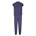 thumbnail image 3 of Timegard Ensembles Lounge pour Femmes, Hauts Courts à Manches Cap, Pantalons à Bas Resserré avec Poches, Tenues Amples de Couleur Unie, 3 of 4