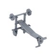 thumbnail image 4 of HILABEE 1/20 Exercise Equipment Model Gym Equipment Model Diorama Model Train Layout Bench barbell rack, 4 of 9