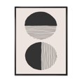 thumbnail image 1 of Designart Lignes géométriques minimales et cercle IV ART MURAL À CADRE FLOTTÉ, 1 of 4
