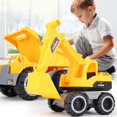 thumbnail image 4 of Baby Shining Car Toy Engineering Car Excavator Model Tractor Toy Dump Truck Model Classic Toy Vehicles Mini Gift for Boy, 4 of 8