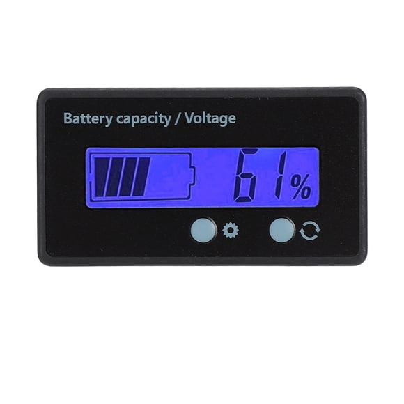 Battery Capacity Indicator, Voltage Display, Double Button Design 12-84V LCD Display PCB/HTN Material For Battery