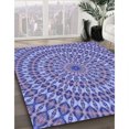thumbnail image 3 of Ahgly Company Tapis d'Intérieur Lavable en Machine Carré Transitionnel Mimosa Violet, 4 Pieds Carré, 3 of 7