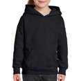 thumbnail image 1 of Heavy Blend Youth Hooded Sweatshirt, M, Black, 1 of 1