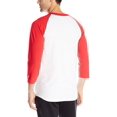 thumbnail image 2 of Champion T-Shirt de Baseball Raglan pour Homme, P, Blanc/écarlate, 2 of 2