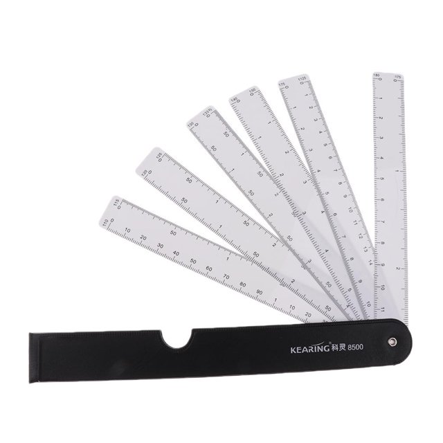 Foldable Fan Reduction Scale Rulers With 6 Measure Scales