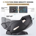 thumbnail image 4 of COSTWAY Relaxation02 Full Body Massage Chair, SL Track Zero Gravity Shiatsu Recliner with airbag Coverage, Bluetooth Speaker, Foot Roller, Heat Therapy, Thai Stretch, Auto Body Detector, 4 of 10