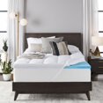 thumbnail image 1 of Sleep Innovations 4-inch Dual Layer Gel Memory Foam Mattress Topper, King, Enhanced Support, 1 of 5
