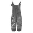 thumbnail image 3 of WILLBEST Jeans pour Femmes Combinaison d'Été Décontractée Sans Manches Imprimée Confortable avec Poches Extensible, 3 of 4
