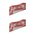thumbnail image 4 of relayinert Wood Marbling SelfAdhesive Skirting Line Exquisite And Easy Maintenance And Environmentally Friendly PVC Durable red  lantern flower 2Set, 4 of 6
