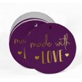 thumbnail image 2 of Inkdotpot Made With Love Text Bottle Tag Real Gold Foil Favor Hang Tags 50 Pack, 2 of 6