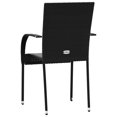thumbnail image 4 of vidaXL Stackable Outdoor Chairs 4 pcs Poly Rattan Black, 4 of 4