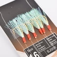 thumbnail image 3 of 6pcs/Pack Sabikis Soft Fishing Lure Rigs Bait Jig Lure Feather lure Herring Bait 14#, 3 of 10