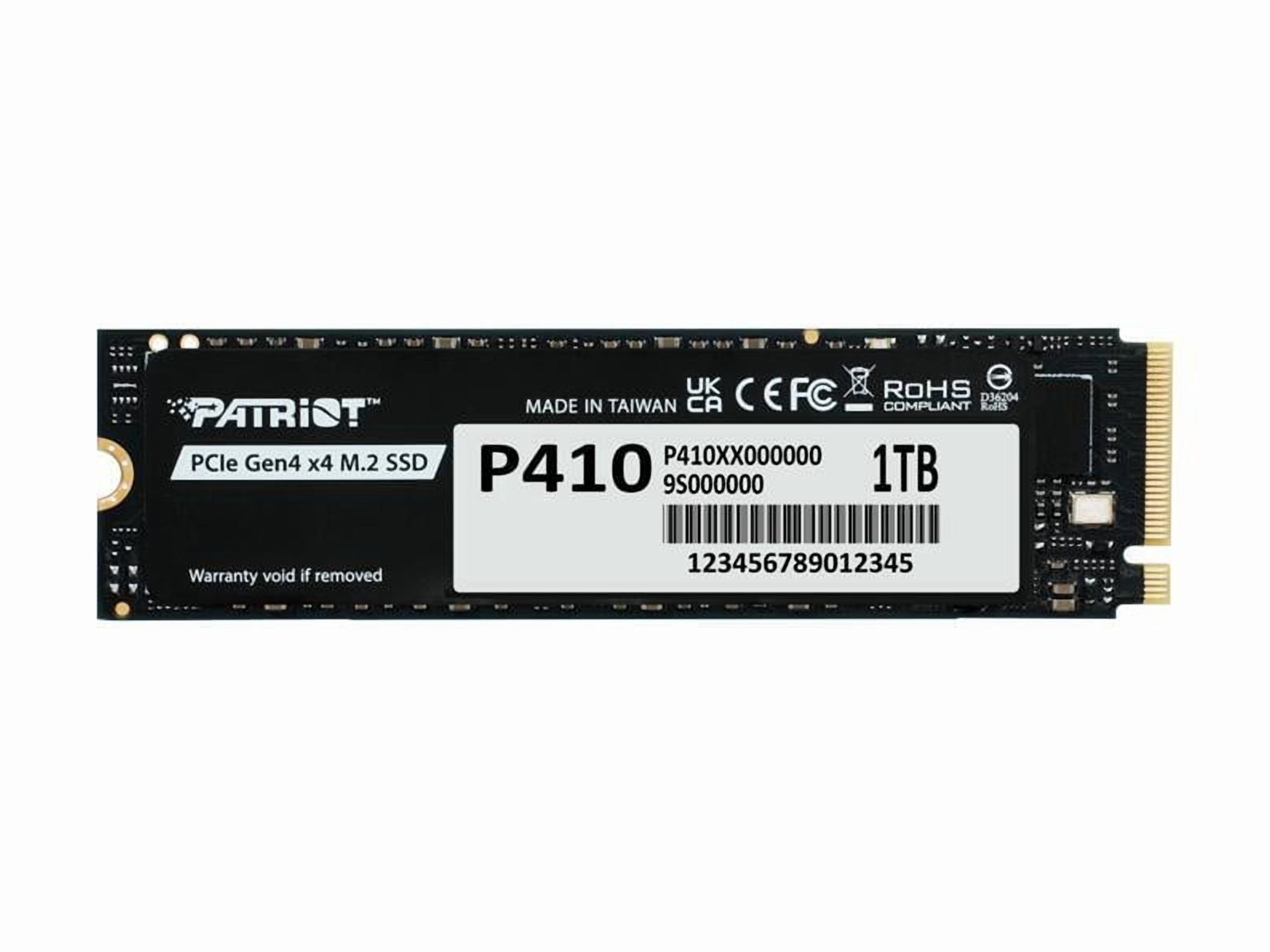 Patriot P410 SSD M.2 2280 1TB Gen 4 PCI-Express 4.0 x4 P410P1TBM28H 5,000MB/s