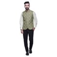 thumbnail image 2 of Atasi Block Printed Wedding Jackets For Men Nehru Jacket Waist Coat For Festive Season-Medium, 2 of 6