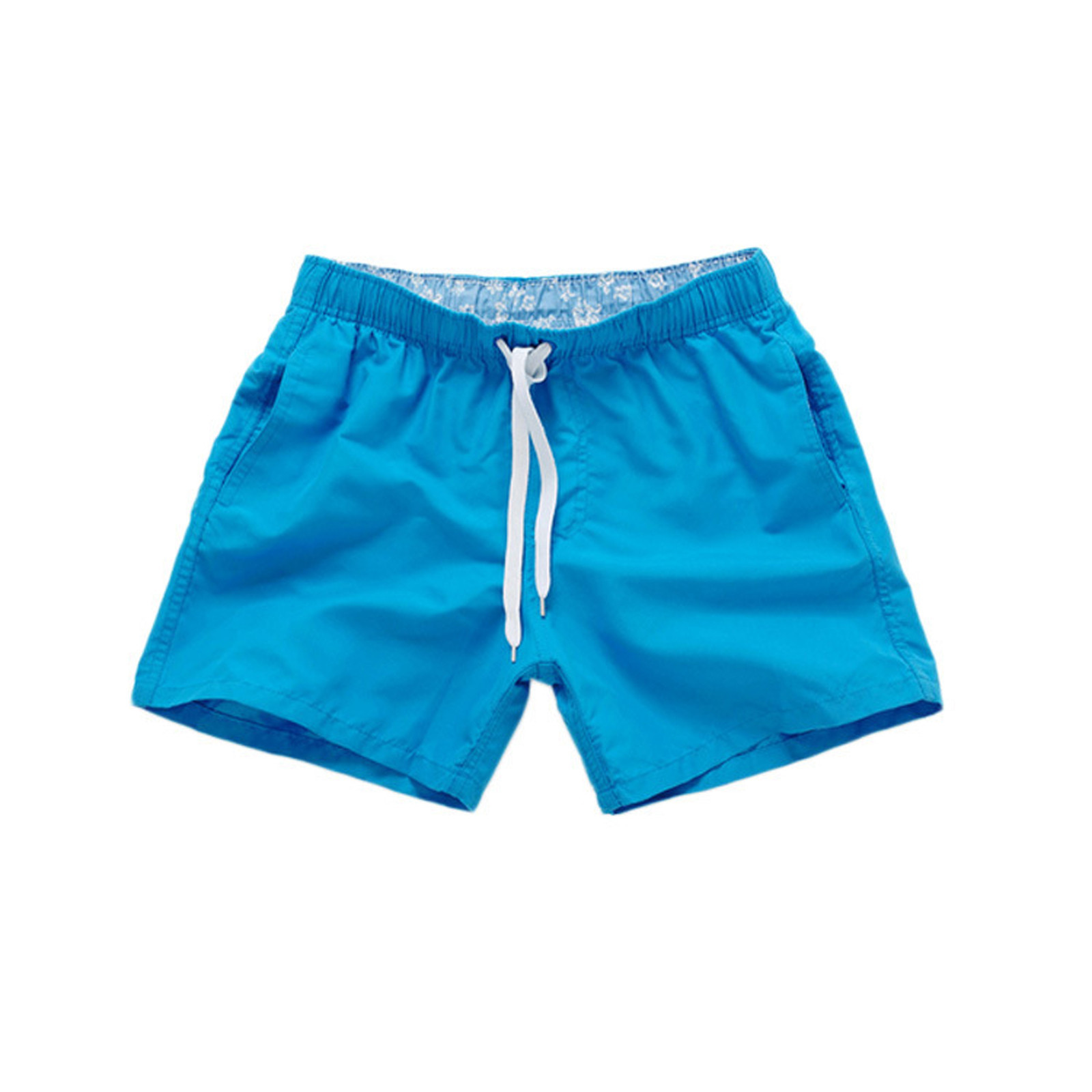 Birdeem Mens Quick Dry Beach Pants Plain Three Quarter Pants Loose Swim Shorts Workout