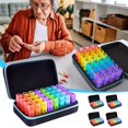 thumbnail image 2 of Monthly Pill Box Organizer 3 Times a Day with Portable Travel Case, Month Storage Day Organizer Tablet Medicine Box,31, 2 of 8