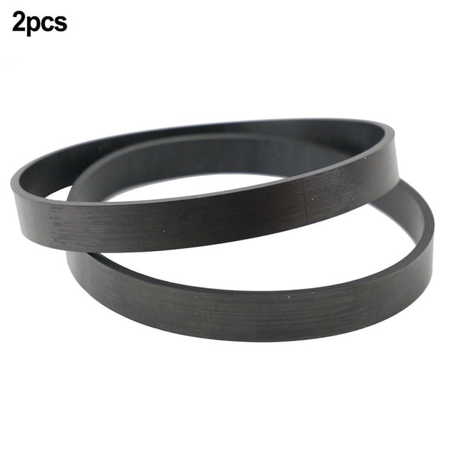 Bgsha Belt Drive Vacuum Cleaner Belt Replacement Part for Bissell, featuring two black rubber vacuum belts designed for PowerForce, Compact, and EasyVac Lightweight models. Made of eco-friendly rubber material for safety and flexibility, these belts ensure the brushroll brushbar turns effectively for deep carpet cleaning. Durable and reliable, they protect the motor from damage in case of blockages and are recommended for replacement every 6-12 months.