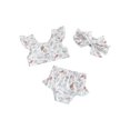 thumbnail image 1 of FOCUSNORM Toddler Girls Three Piece Swimsuits Fly Sleeve Bikini Set Beachwear Summer Bathing Suits, 1 of 9
