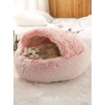 thumbnail image 3 of 1pc Long Plush Pet Bed, Warm And Comfortable Cat House, Suitable For Large/medium/small Cats, Four Seasons Available, 3 of 4