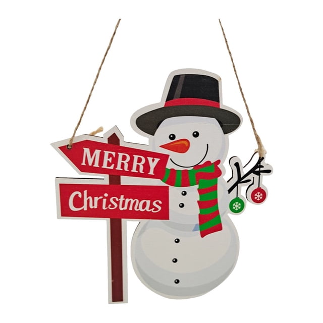 Christmas Tree Small Pendant Wooden Colored Drawing Pendant Bell Christmas Santa Claus Christmas Element-Decorations