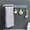 C, variant on EGNMCR Non Perforated Rotary Towel Rack Wall Mounted Shelf For Bathroom wall hook