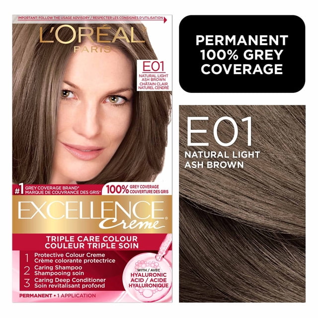 L'Oréal Paris Excellence Crème Coloration Cheveux, Coloration Permanente à l'Acide Hyaluronique