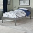 thumbnail image 1 of Orlando Lit Plateforme en Bois Massif Simple TG, Gris, 1 of 13