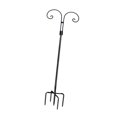 thumbnail image 4 of S SERENABLE Double Shepherds Hook Bird Feeder Pole for Lantern Solar Light Plant Baskets Height 2.4M, 4 of 9