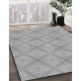 thumbnail image 3 of Ahgly Tapis d'Intérieur Lavable en Machine Carré Gris Transitionnel, 8 Pieds Carré, 3 of 7
