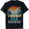 thumbnail image 1 of Sonsaurus T Rex Dinosaure T-Shirt Fête des Pères - Blanc - 3TG, 1 of 2