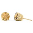 thumbnail image 2 of 1 Carat Solitaire Stud Earrings in 10K Yellow Gold, 2 of 2