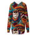 thumbnail image 4 of Jsaierl Robe à Capuchon pour Femmes Noël Grande Taille Tunique de Noël Chandails à Capuchon Robes Chandail Femme Tenue d'Automne Tendance, 4 of 5