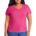 thumbnail image 2 of Hanes Women`s X-Temp Fresh IQ Tri-Blend Performance V-Neck Tee, XL, 2 of 4