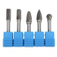 thumbnail image 2 of 5pcs 6x10mm Double Cut Tungsten Carbide  Burr File Set For Machinery Aviation Automobile Ship Chemical Craft Carving, 2 of 8